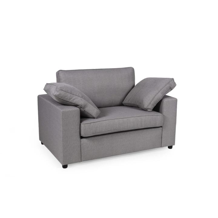 ALTON Fabric Sofa in Silver