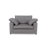 ALTON Fabric Sofa in Silver