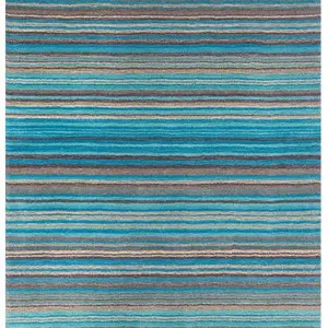 CARTER Wool Teal Rug