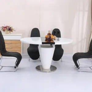 CRISTALLO Round Extending Dining Table