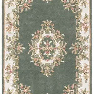 PRIME ROYAL Green Wool Rug
