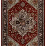 SAROUK 1144R Polyester Rug