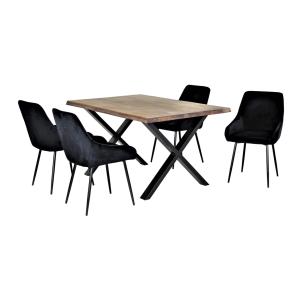YALE Small 140 cm Solid Oak Dining Table in Natural Oil