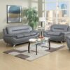 LOVE MAX PU Sofa in Black, Grey and 2, 3 Seater - Image 2