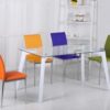 CARINA PU Dining Chair with Chrome Legs - Set of 4 - Image 2