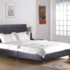 FUSION PU Bed Frame in Black, Brown, White & Hot Pink