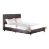 FUSION PU Bed Frame in Black, Brown, White & Hot Pink - Image 2