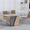 OLIVIA PU Dining Chair with Chrome Frame - Set of 2 - Image 4