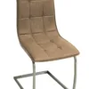 OLIVIA PU Dining Chair with Chrome Frame - Set of 2 - Image 2