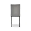BELLA PU Dining Chair in Black, Brown and Grey with Black Metal Legs - Image 3