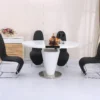 CRISTALLO Round Extending Dining Table