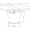 CRISTALLO Round Extending Dining Table - Image 3