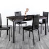 RUBY Marble Effect Dining Table in 2 Sizes and 4 Colours