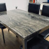 RUBY Marble Effect Dining Table in 2 Sizes and 4 Colours - Image 11