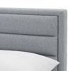 PAISLEY 4 Drawers Bed Frame in Grey Linen Fabric - Image 4