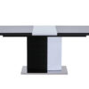 VENUS Extending High Gloss Dining Table in Black/White and Grey/White - Image 15