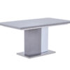 VENUS Extending High Gloss Dining Table in Black/White and Grey/White - Image 5