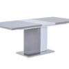 VENUS Extending High Gloss Dining Table in Black/White and Grey/White - Image 3