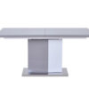 VENUS Extending High Gloss Dining Table in Black/White and Grey/White - Image 7