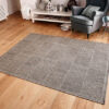 FLATWEAVE GEL Check Grey Rug, Runner & Doormat - Image 5