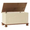COPENHAGEN Blanket Box in Cream/Pine - Image 3