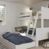 ALBA Family - Triple Bunk Bed in White - Image 4