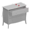 BAROQUE 3 Drawers Wide Chest in Black, Grey and White - Image 20
