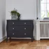 BAROQUE 3 Drawers Wide Chest in Black, Grey and White - Image 25