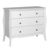 BAROQUE 3 Drawers Wide Chest in Black, Grey and White - Image 10