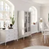BAROQUE 3 Drawers Wide Chest in Black, Grey and White - Image 5