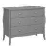 BAROQUE 3 Drawers Wide Chest in Black, Grey and White - Image 19