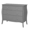 BAROQUE 3 Drawers Wide Chest in Black, Grey and White - Image 17