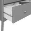 BAROQUE 3 Drawers Wide Chest in Black, Grey and White - Image 13