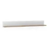 CHELSEA Living Wall Shelf in White with a Truffle Oak Trim