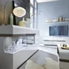 CHELSEA Living Wide 3 Doors TV Unit in White with a Truffle Oak Trim - Image 5