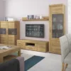 CORTINA Tall Glazed Display Cabinet (RH) in Grandson Oak - Image 3