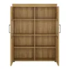 CORTINA Low Wide 2 Door Display Cabinet in Grandson Oak - Image 6
