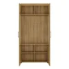 CORTINA Tall Wide 2 Door Glazed Display Cabinet in Grandson Oak - Image 6