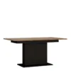 BROLO Extending Dining Table in Walnut and Dark Panel Finish