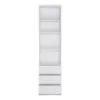FRIBO Tall Narrow 3 Drawer Bookcase in White - Image 3