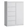 FRIBO 1 Door 5 Drawer Cabinet in White
