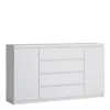 FRIBO 2 Door 4 Drawer Wide Sideboard in White
