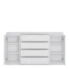 FRIBO 2 Door 4 Drawer Wide Sideboard in White - Image 3