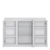 FRIBO 3 Door Sideboard with Glazed Centre in White - Image 2