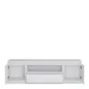 FRIBO 2 Door 1 Drawer 166cm Wide TV Cabinet in White - Image 3