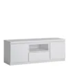 FRIBO 2 Door 1 Drawer 136cm Wide TV Cabinet in White