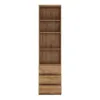 FRIBO Tall Narrow 3 Drawer Bookcase in Oak - Image 5
