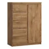FRIBO 1 Door 5 Drawers Cabinet in Oak