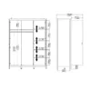 BARCELONA Wardrobe with 3 Doors - Image 12
