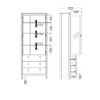 BARCELONA China Cabinet - 2 Doors with Glass - Image 12